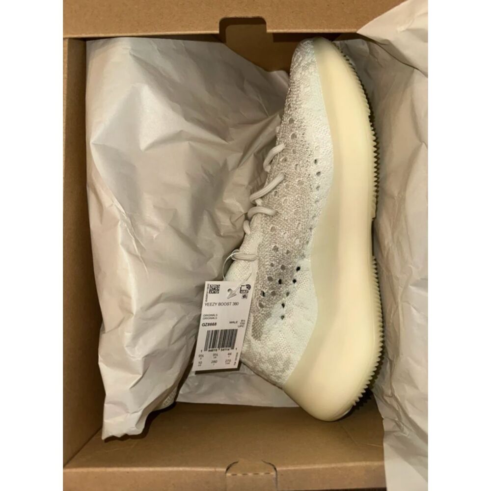 Yeezy Boost 380 Men’s Size 10 NWT Calcite Glow Luxury Glam Sneakers Streetwear